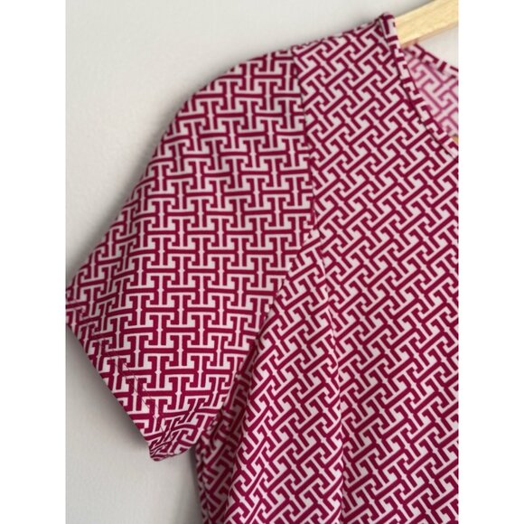 Jude Connally Womens Geometric Dress Size Small Pink Knee Length Jude Cloth - Picture 5 of 9